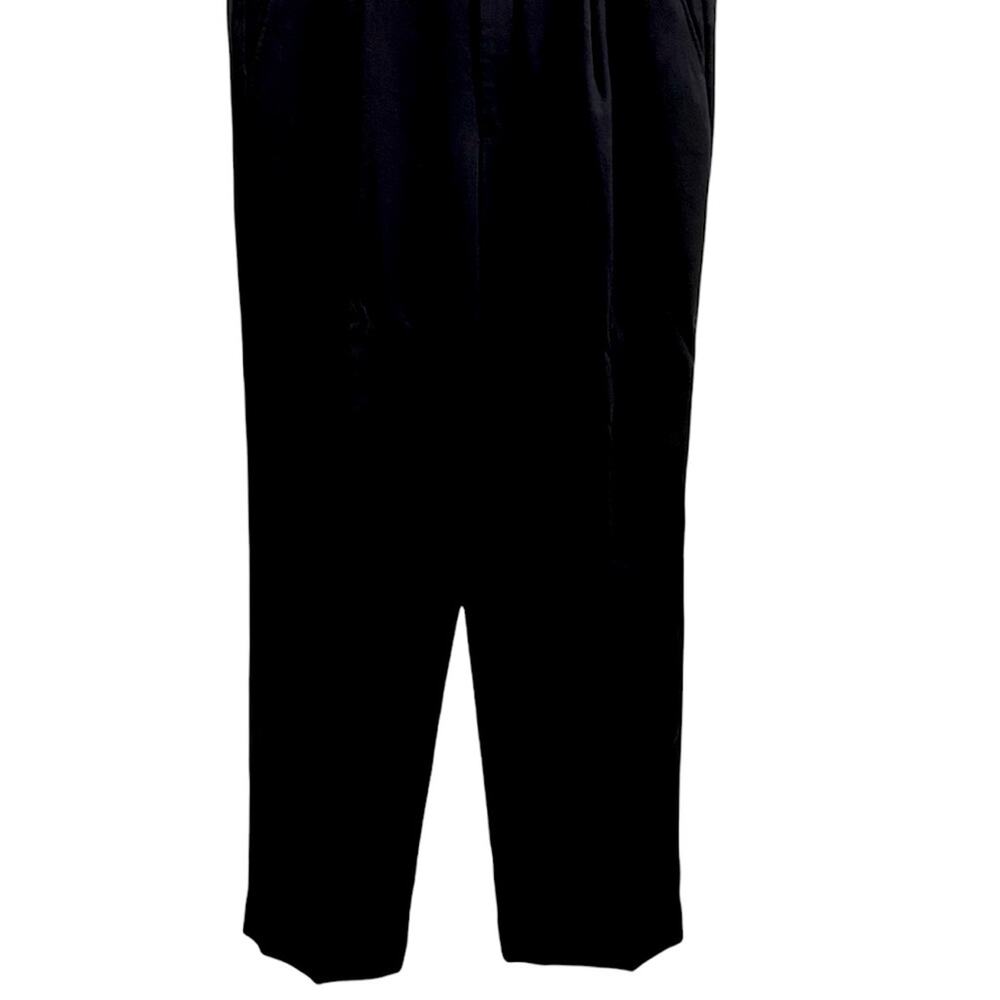 Vintage Men's Suit Pants Black Sz 35 Waist 32" Inseam Woven Dress Pants!